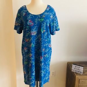 🍊FRESH PRODUCE🍊 Dress w/ Pockets & Fish Print 1X